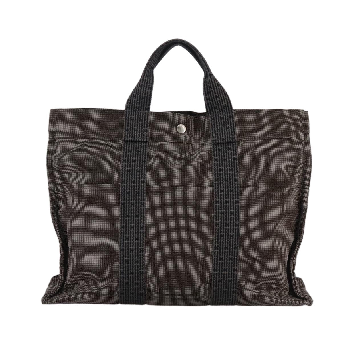Hermes Fourre-tout Herline Fourre-tout Herline, GRAY, CANVAS, Tote bag
