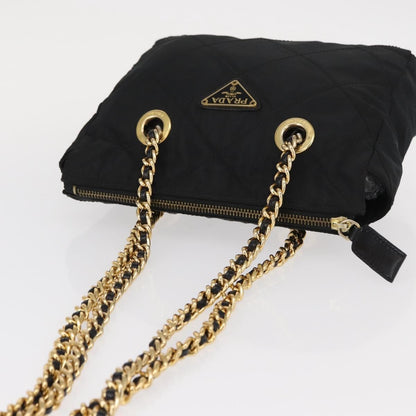 Prada Re-Edition 1995 Chain Tote Quilted Re-Nylon, BLACK, NYLON, Shoulder bag