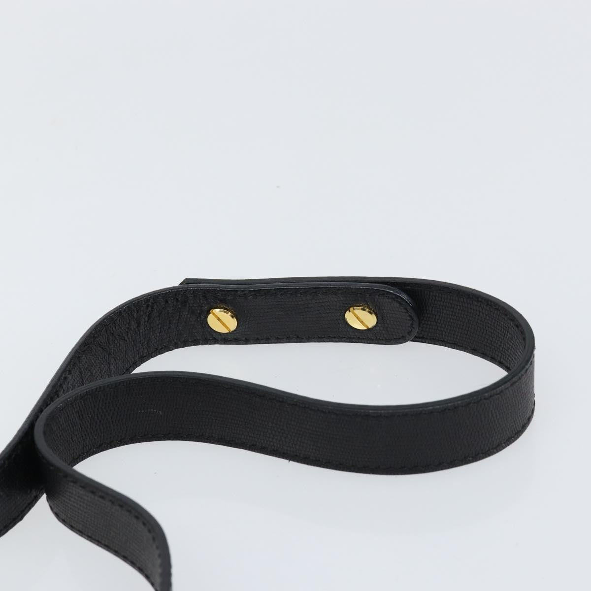 Celine Circle Logo Shoulder Bag Leather, BLACK, LEATHER, Shoulder bag