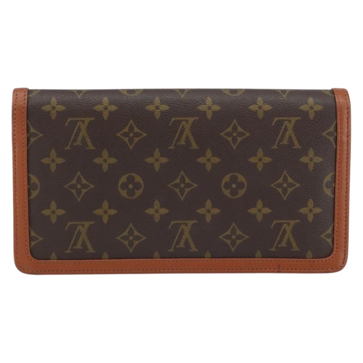 Louis Vuitton Dame Pochette Monogram Canvas, BROWN, CANVAS, Clutche & pouche