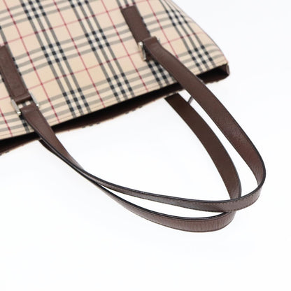 Burberry Nova Check Tote canvas check pattern, BEIGE, CANVAS, Tote bag