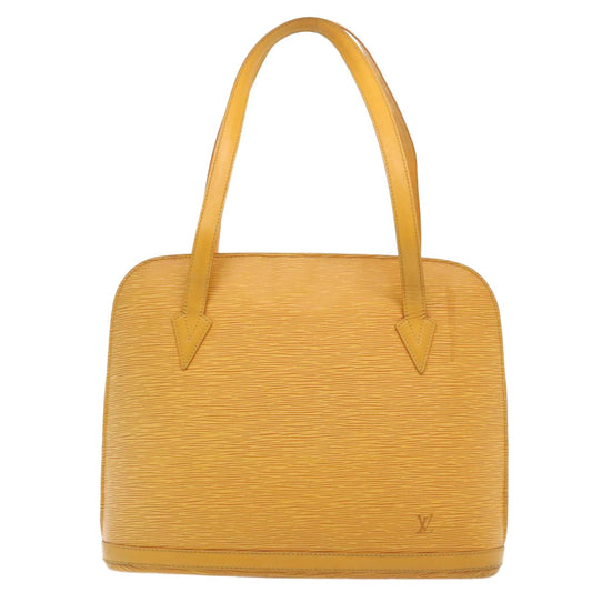 Louis Vuitton Lussac Handbag Epi Leather, YELLOW, LEATHER, Handbag
