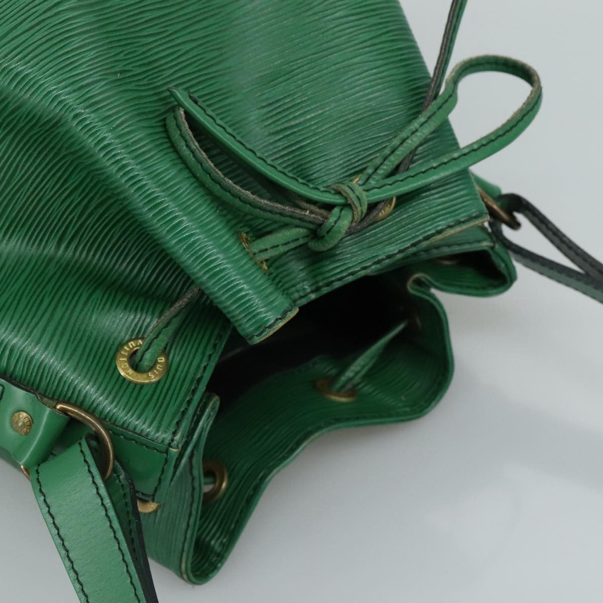 Louis Vuitton Petit Noe Handbag Epi Leather, GREEN, LEATHER, Shoulder bag