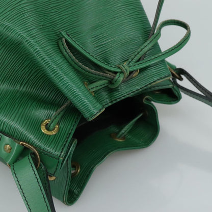 Louis Vuitton Petit Noe Handbag Epi Leather, GREEN, LEATHER, Shoulder bag