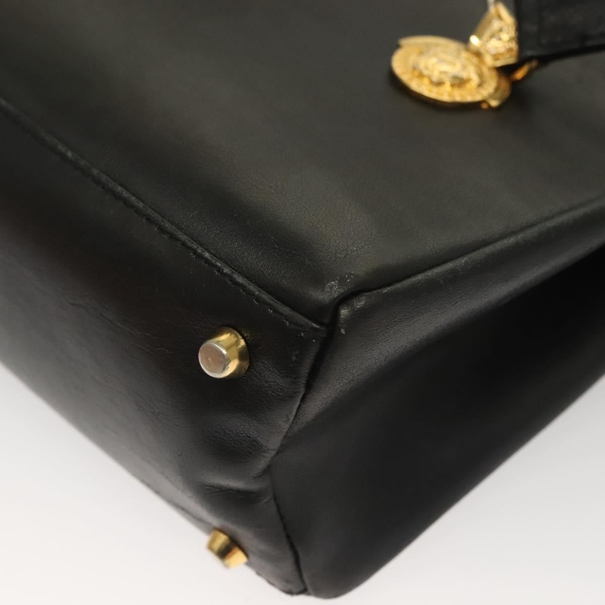 Versace Vintage Flap Shoulder Bag Leather, GOLD, LEATHER, Shoulder bag