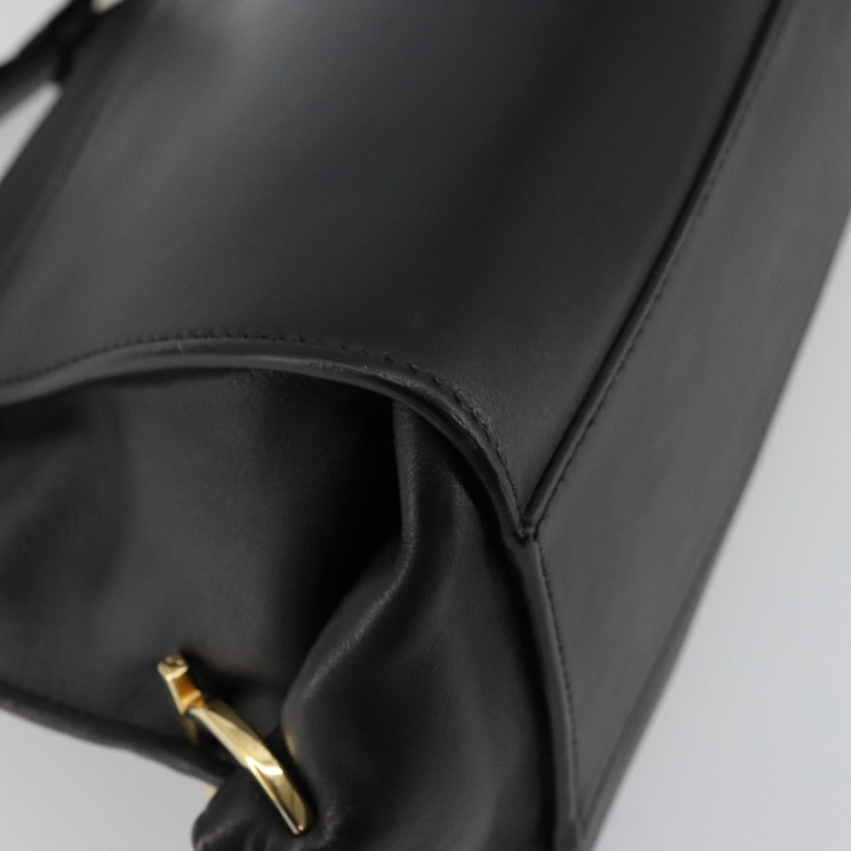 Salvatore Ferragamo Sofia Satchel Leather, Black, Leather, Handbag