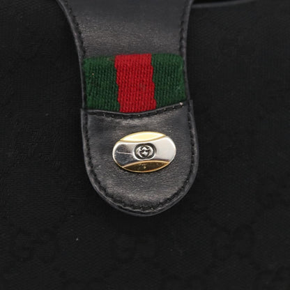 Gucci Sherry line shoulder bag Canvas, Black, Canvas, Shoulder Bag