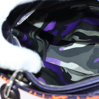 Christian Dior Lady Dior Bag Anselm Reyle Cannage Quilt Leather, PURPLE, LEATHER, Handbag