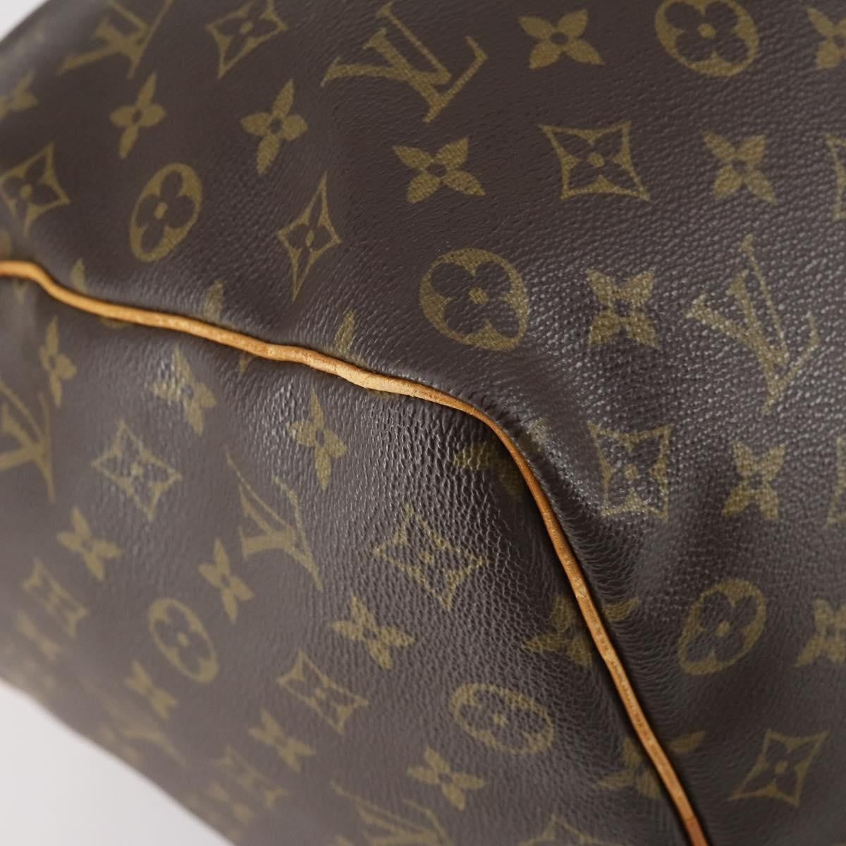 Louis Vuitton Keepall Bag Monogram Canvas, BROWN, CANVAS, Travel bag