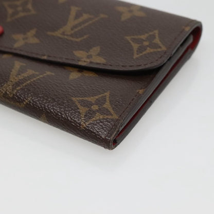 Louis Vuitton Emilie Wallet Monogram Canvas, Red, Canvas, Wallet