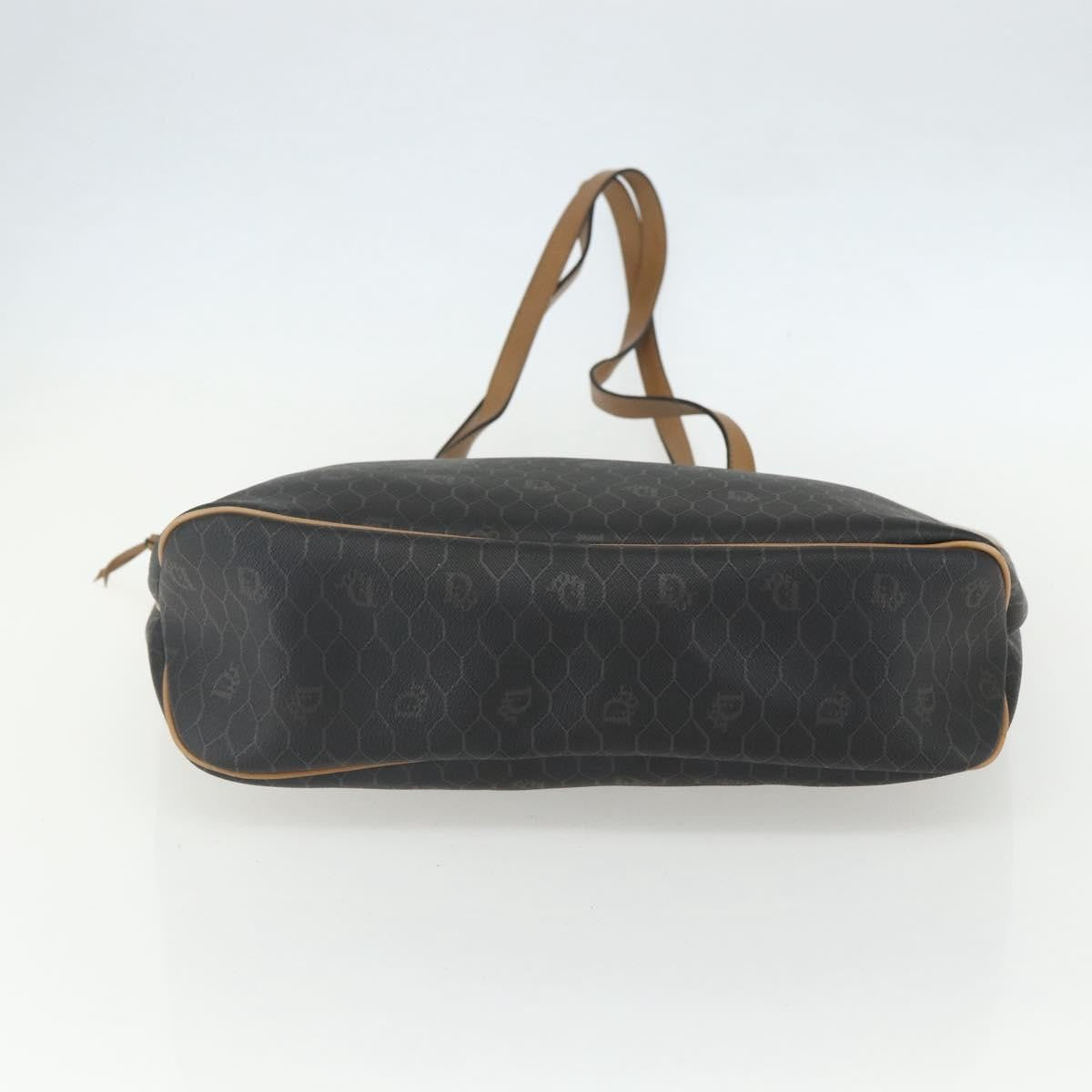 Christian Dior Vintage Honeycomb Tote Bag Canvas, BLACK, CANVAS, Tote bag