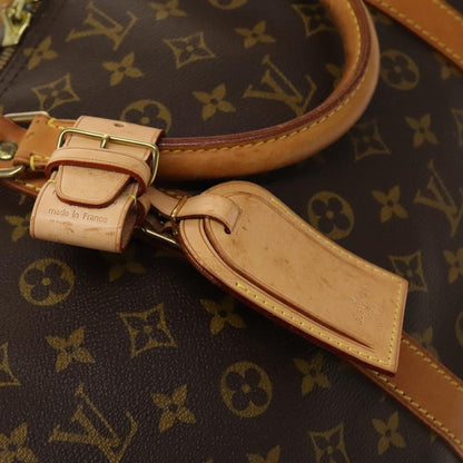 Louis Vuitton Keepall Bag Monogram Canvas, BROWN, CANVAS, Travel bag