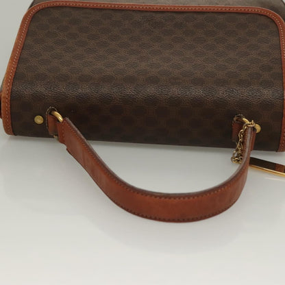 Celine Triomphe vintage handbag Macadam canvas, BROWN, CANVAS, Handbag