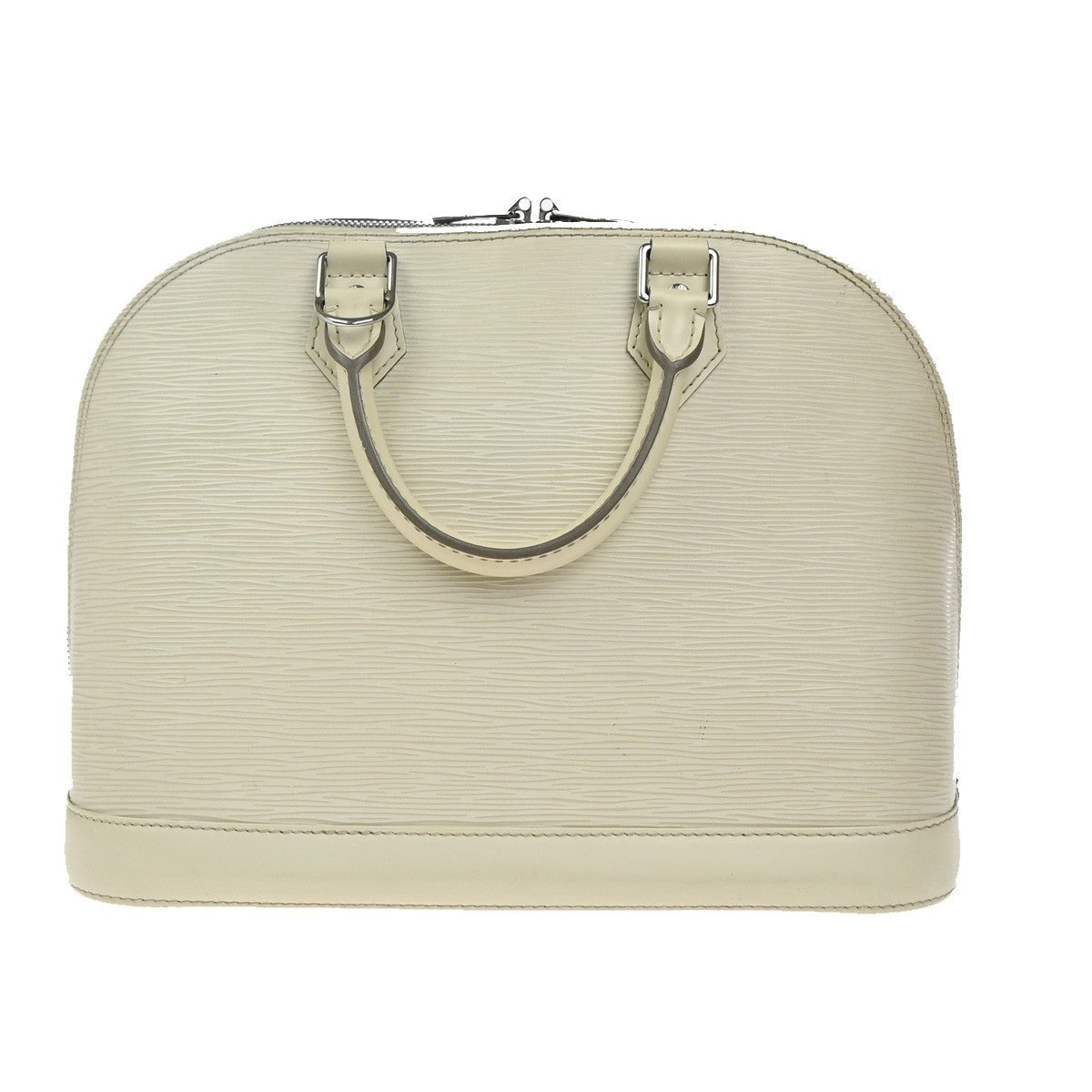 Louis Vuitton Alma Handbag Epi Leather, WHITE, LEATHER, Handbag