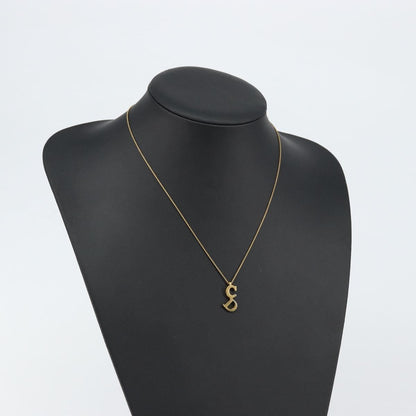 Christian Dior CD Pendant Necklace Metal, GOLD, METAL, Necklace