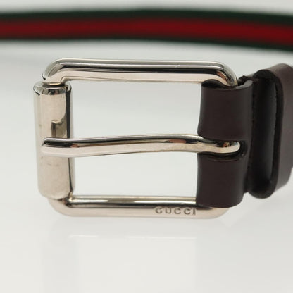 Gucci Sherry Line Belt Leather, BLACK, LEATHER, Belts
