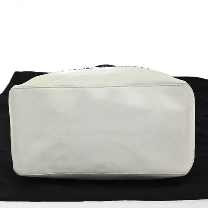 Chanel Essential 31 Rue Cambon Shopping Tote Leather, WHITE, LEATHER, Tote bag