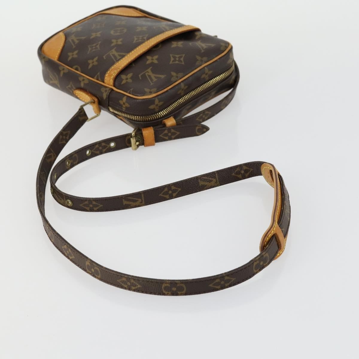 Louis Vuitton Danube Handbag Monogram Canvas, BROWN, CANVAS, Shoulder bag