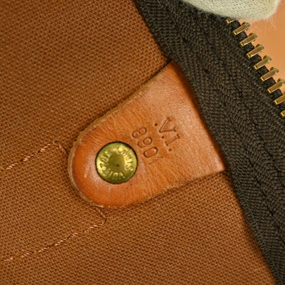 Louis Vuitton Keepall Bandouliere Bag Monogram Canvas, BROWN, CANVAS, Travel bag