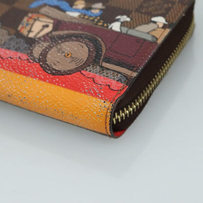 Louis Vuitton Porte-Monnaie Zippy Wallet Monogram Evasion, BROWN, CANVAS, Wallets