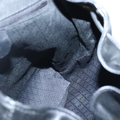 Gucci Vintage Bamboo Backpack Leather, BLACK, LEATHER, Backpack