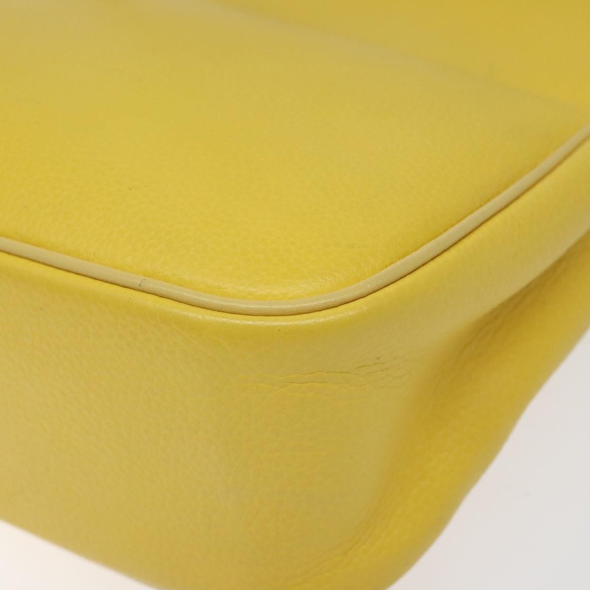 Celine Circle logo Leather, GOLD, LEATHER, Shoulder bag