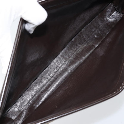 Christian Dior Vintage Trotter Pouch Canvas, BROWN, CANVAS, Clutche & pouche