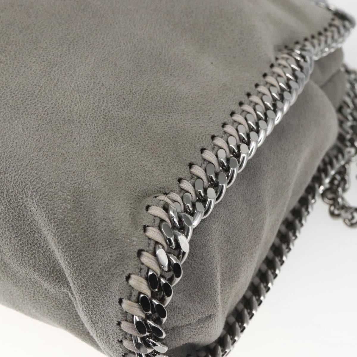 Stella McCartney Falabella Tote Shaggy Deer, GRAY, POLYESTER, Shoulder bag