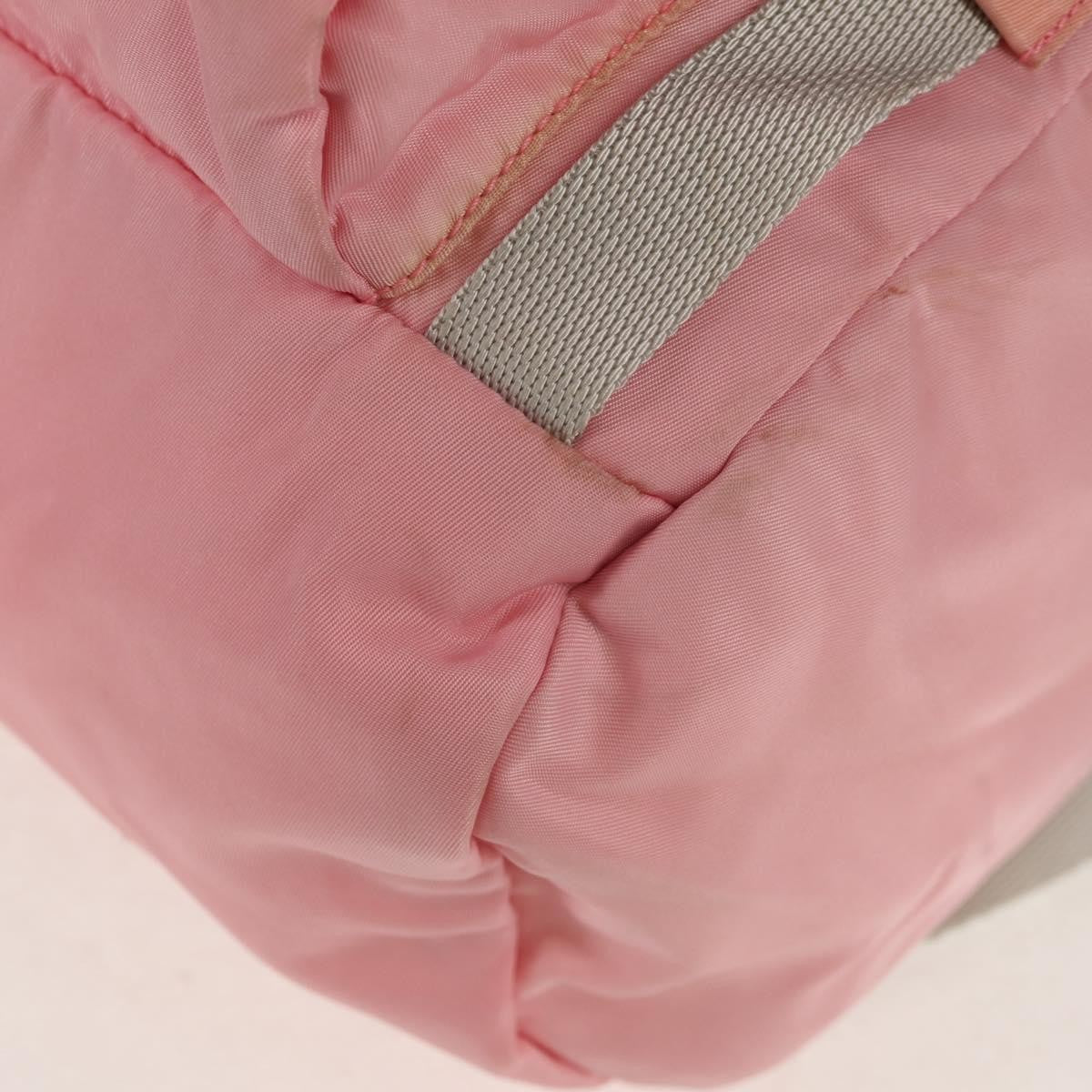 Prada Double Buckle Backpack Tessuto, Pink, Nylon, Backpack