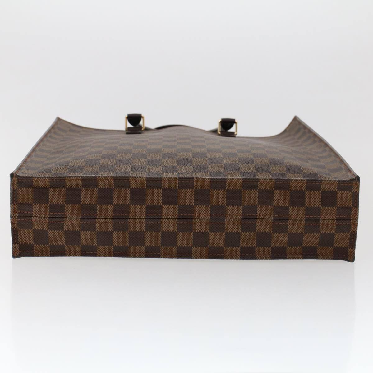 Louis Vuitton Sac Plat Bag Damier, BROWN, CANVAS, Handbag