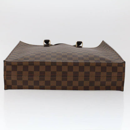 Louis Vuitton Sac Plat Bag Damier, BROWN, CANVAS, Handbag