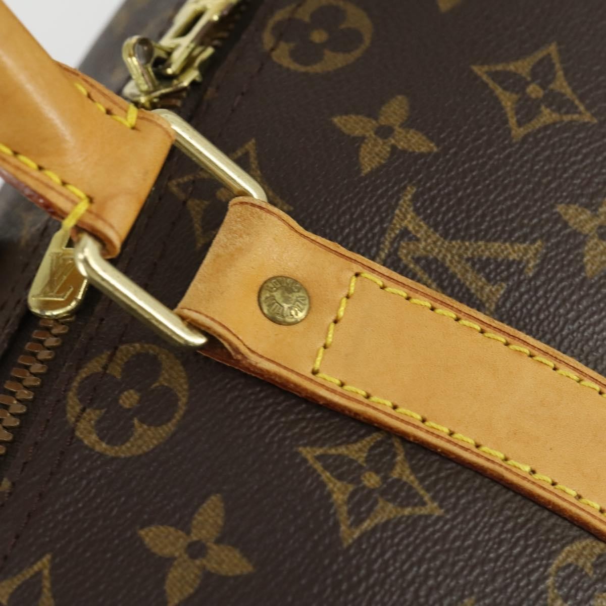 Louis Vuitton Keepall Bag Monogram Canvas, BROWN, CANVAS, Travel bag