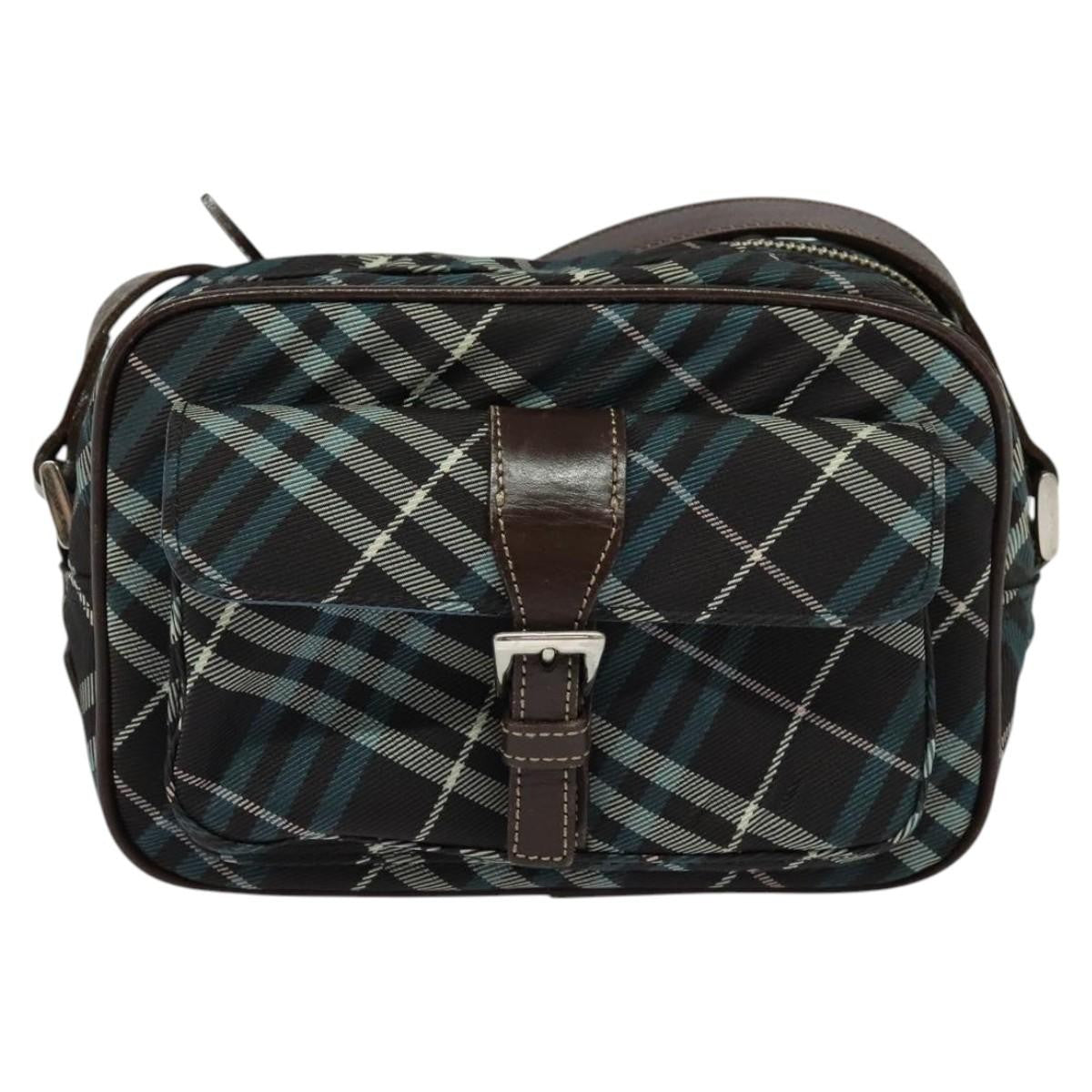 Burberry Nova Check Blue Label Nylon, BROWN, NYLON, Shoulder bag