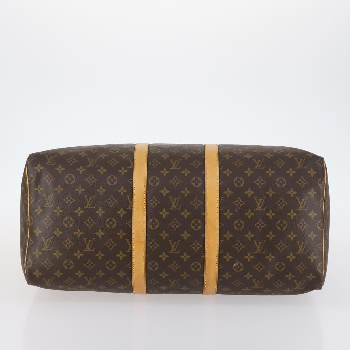 Louis Vuitton Keepall Bag Monogram Canvas, BROWN, CANVAS, Travel bag
