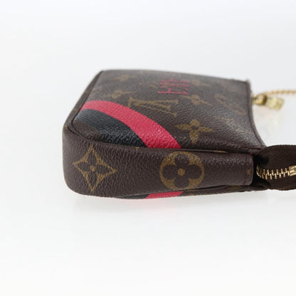 Louis Vuitton Mini pochette accessoires Canvas, BROWN, CANVAS, Clutche & pouche