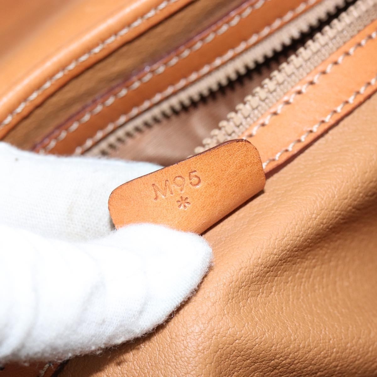 Celine Vintage Macadam Handbag Macadam, BROWN, CANVAS, Handbag