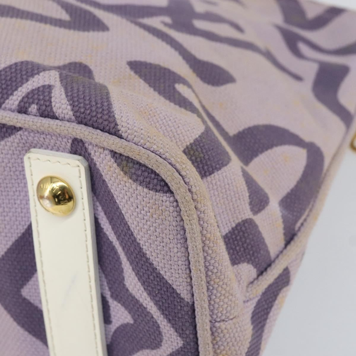 Louis Vuitton Tahitienne Cabas Canvas, PURPLE, CANVAS, Tote bag