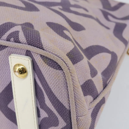 Louis Vuitton Tahitienne Cabas Canvas, PURPLE, CANVAS, Tote bag