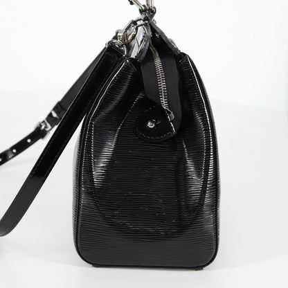Louis Vuitton Brea Handbag Electric Epi Leather, BLACK, LEATHER, Handbag