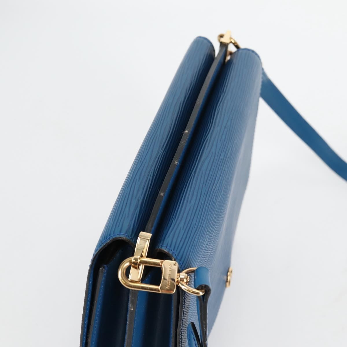 Louis Vuitton Grenelle Shoulder Bag Epi Leather, BLUE, LEATHER, Shoulder bag