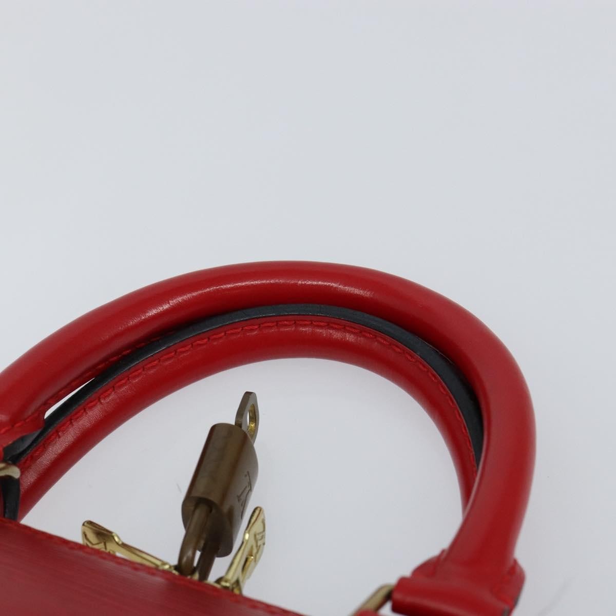 Louis Vuitton Alma Handbag Epi Leather, RED, LEATHER, Handbag