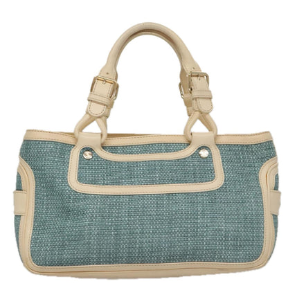 Celine Boogie Satchel Leather, BLUE, LEATHER, Handbag