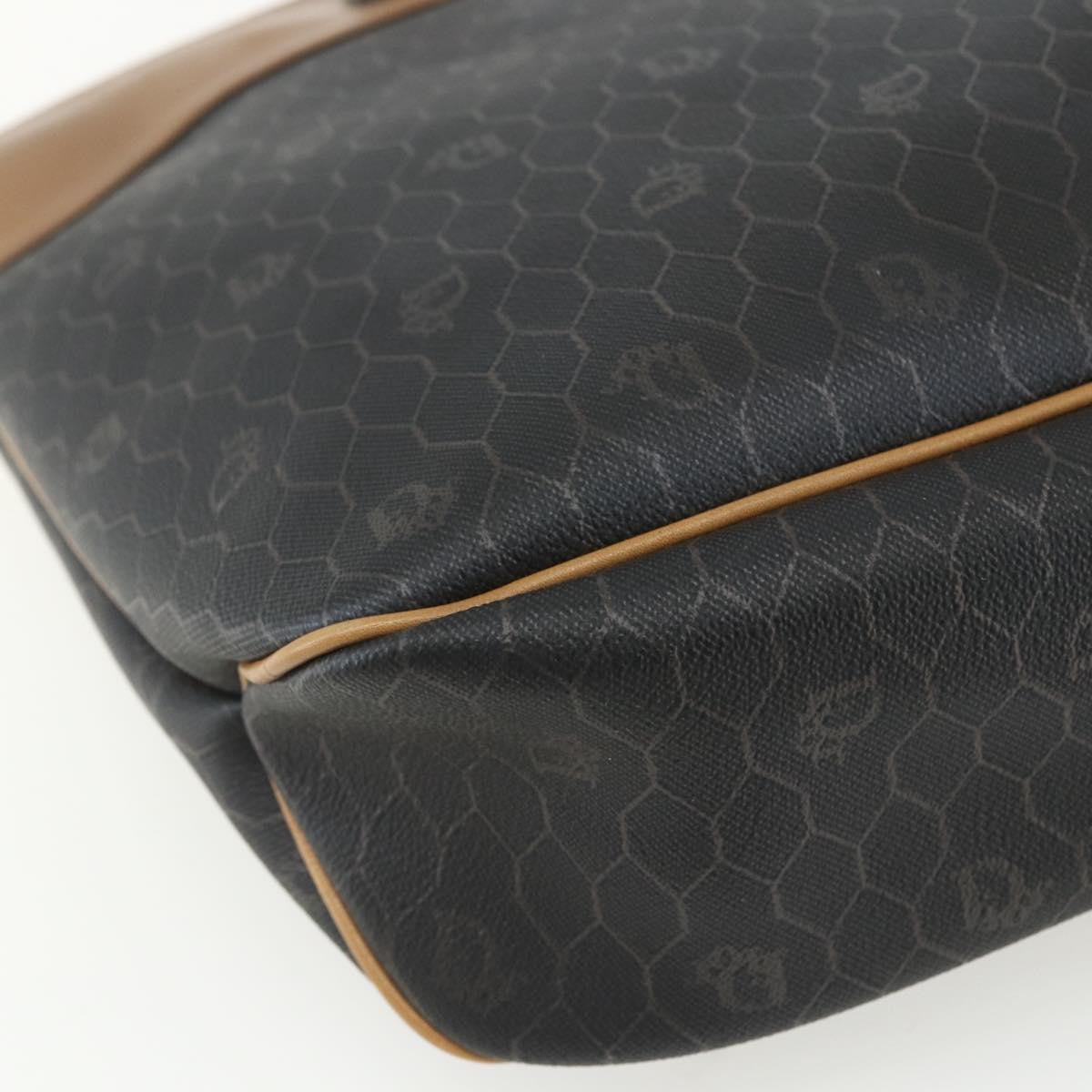 Christian Dior Vintage Honeycomb Tote Bag Canvas, BLACK, CANVAS, Tote bag