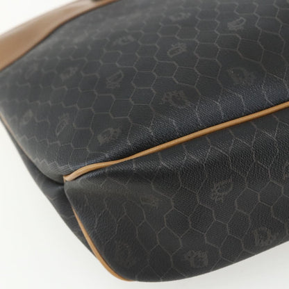 Christian Dior Vintage Honeycomb Tote Bag Canvas, BLACK, CANVAS, Tote bag