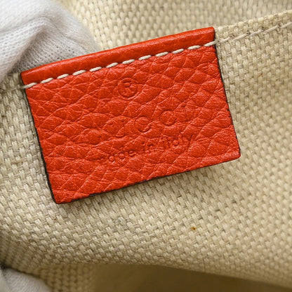 Gucci Soho Chain Crossbody Bag Leather, Orange, Leather, Shoulder Bag