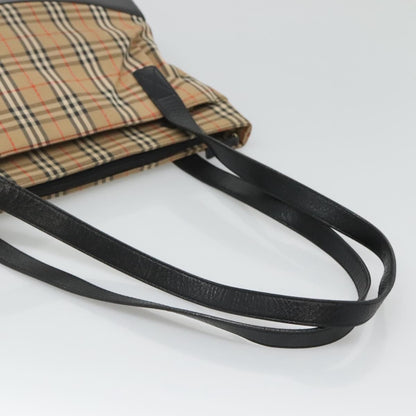 Burberry Nova Check Tote Canvas and Leather, BEIGE, CANVAS, Tote bag