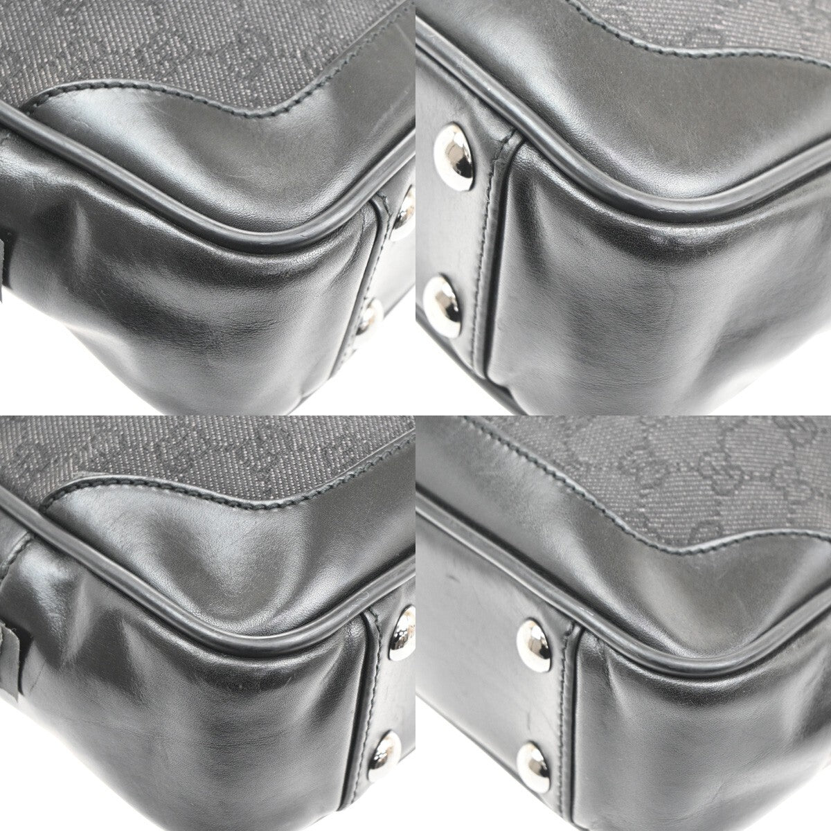 Gucci Vintage Web Briefcase GG Coated Canvas, BLACK, CANVAS, Briefcase