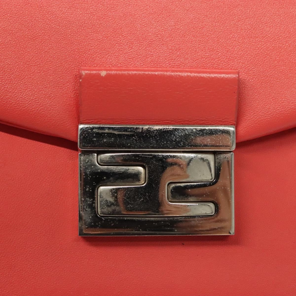 Fendi Be Baguette Flap Bag Leather, PINK, LEATHER, Shoulder bag