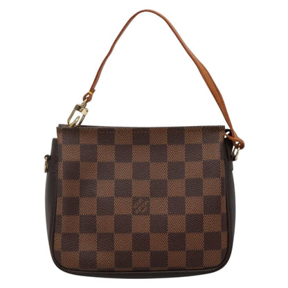 Louis Vuitton Trousse Make Up Bag Damier, BROWN, CANVAS, Clutche & pouche