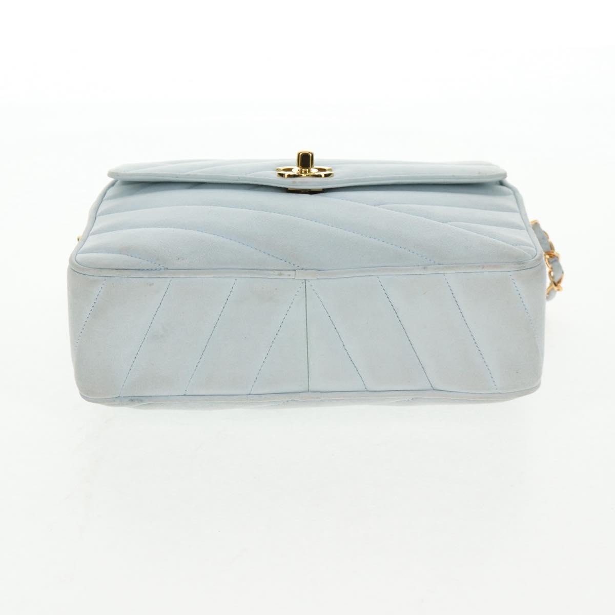 Chanel Vintage Camera bag Suede, BLUE, SUEDE, Crossbody bag